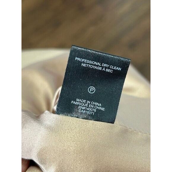 Generation Love Delilah Crepe Blazer Jacket Double Breasted Peak Lapel Camel XXL - Picture 9 of 10